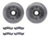 6502-99318 Brake Rotors w/5000 Advanced Brake Pads Kit, 1995-2007 Ford/Lincoln/Mercury/Mazda, Position: Front - image 1
