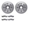 6502-99324 Brake Rotors w/5000 Advanced Brake Pads Kit, 1995-1997 Ford/Lincoln/Mercury/Mazda, Position: Front - image 1