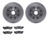 6502-99328 Brake Rotors w/5000 Advanced Brake Pads Kit, 2000-2004 Ford/Lincoln/Mercury/Mazda, Position: Front - image 1