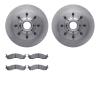 6502-99333 Brake Rotors w/5000 Advanced Brake Pads Kit, 1995-2007 Ford/Lincoln/Mercury/Mazda, Position: Front - image 1
