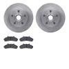 6502-99342 Brake Rotors w/5000 Advanced Brake Pads Kit, 1995-1997 Ford/Lincoln/Mercury/Mazda, Position: Front - image 1