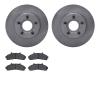 6502-99345 Brake Rotors w/5000 Advanced Brake Pads Kit, 1995-1997 Ford/Lincoln/Mercury/Mazda, Position: Front - image 1