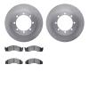 6502-99399 Brake Rotors w/5000 Advanced Brake Pads Kit, 2003-2007 Ford/Lincoln/Mercury/Mazda, Position: Rear - image 1