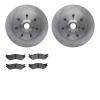 6502-99402 Brake Rotors w/5000 Advanced Brake Pads Kit, 1997-2002 Ford/Lincoln/Mercury/Mazda, Position: Front - image 1