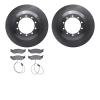 6502-99416 Brake Rotors w/5000 Advanced Brake Pads Kit, 2017-2019 Ford/Lincoln/Mercury/Mazda, Position: Front - image 1