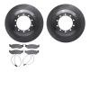 6502-99417 Brake Rotors w/5000 Advanced Brake Pads Kit, 2017-2019 Ford/Lincoln/Mercury/Mazda, Position: Rear - image 1