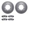 6502-99426 Brake Rotors w/5000 Advanced Brake Pads Kit, 1999-2004 Ford/Lincoln/Mercury/Mazda, Position: Rear - image 1