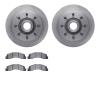 6502-99435 Brake Rotors w/5000 Advanced Brake Pads Kit, 1999-2002 Ford/Lincoln/Mercury/Mazda, Position: Front - image 1