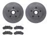6502-99441 Brake Rotors w/5000 Advanced Brake Pads Kit, 1998-2002 Ford/Lincoln/Mercury/Mazda, Position: Front - image 1