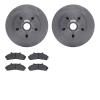 6502-99444 Brake Rotors w/5000 Advanced Brake Pads Kit, 1998-2002 Ford/Lincoln/Mercury/Mazda, Position: Front - image 1