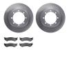6502-99450 Brake Rotors w/5000 Advanced Brake Pads Kit, 1999-2007 Ford/Lincoln/Mercury/Mazda, Position: Rear - image 1