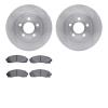 6502-99462 Brake Rotors w/5000 Advanced Brake Pads Kit, 2001-2011 Ford/Lincoln/Mercury/Mazda, Position: Front - image 1