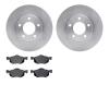 6502-99486 Brake Rotors w/5000 Advanced Brake Pads Kit, 2001-2005 Ford/Lincoln/Mercury/Mazda, Position: Front - image 1