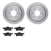 6502-99510 Brake Rotors w/5000 Advanced Brake Pads Kit, 2002-2006 Ford/Lincoln/Mercury/Mazda, Position: Rear - image 1
