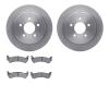6502-99513 Brake Rotors w/5000 Advanced Brake Pads Kit, 2003-2005 Ford/Lincoln/Mercury/Mazda, Position: Rear - image 1