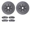 6502-99522 Brake Rotors w/5000 Advanced Brake Pads Kit, 2004-2008 Ford/Lincoln/Mercury/Mazda, Position: Front - image 1