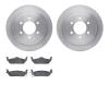 6502-99531 Brake Rotors w/5000 Advanced Brake Pads Kit, 2004-2009 Ford/Lincoln/Mercury/Mazda, Position: Rear - image 1