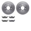 6502-99537 Brake Rotors w/5000 Advanced Brake Pads Kit, 2004-2009 Ford/Lincoln/Mercury/Mazda, Position: Rear - image 1