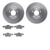 6502-99554 Brake Rotors w/5000 Advanced Brake Pads Kit, 2009-2012 Ford/Lincoln/Mercury/Mazda, Position: Front - image 1