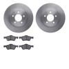 6502-99555 Brake Rotors w/5000 Advanced Brake Pads Kit, 2009-2012 Ford/Lincoln/Mercury/Mazda, Position: Front - image 1