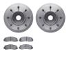 6502-99600 Brake Rotors w/5000 Advanced Brake Pads Kit, 2005-2007 Ford/Lincoln/Mercury/Mazda, Position: Front - image 1