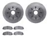 6502-99624 Brake Rotors w/5000 Advanced Brake Pads Kit, 2006-2012 Ford/Lincoln/Mercury/Mazda, Position: Front - image 1