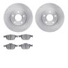 6502-99654 Brake Rotors w/5000 Advanced Brake Pads Kit, 2010-2013 Ford/Lincoln/Mercury/Mazda, Position: Front - image 1