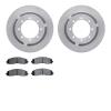 6502-99681 Brake Rotors w/5000 Advanced Brake Pads Kit, Fits Select Ford/Lincoln/Mercury/Mazda, Position: Rear - image 1