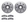 6502-99684 Brake Rotors w/5000 Advanced Brake Pads Kit, Fits Select Ford/Lincoln/Mercury/Mazda, Position: Front - image 1