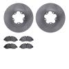 6502-99696 Brake Rotors w/5000 Advanced Brake Pads Kit, Fits Select Ford/Lincoln/Mercury/Mazda, Position: Front - image 1