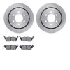 6502-99699 Brake Rotors w/5000 Advanced Brake Pads Kit, 2015-2017 Ford/Lincoln/Mercury/Mazda, Position: Rear - image 1