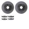 6502-99720 Brake Rotors w/5000 Advanced Brake Pads Kit, 1994-1995 Ford/Lincoln/Mercury/Mazda, Position: Front - image 1