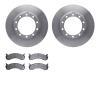 6502-99735 Brake Rotors w/5000 Advanced Brake Pads Kit, Fits Select Ford/Lincoln/Mercury/Mazda, Position: Rear - image 1