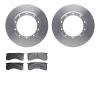 6502-99741 Brake Rotors w/5000 Advanced Brake Pads Kit, Fits Select Multiple Makes/Models, Position: Front, Rear - image 1