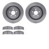 6502-99768 Brake Rotors w/5000 Advanced Brake Pads Kit, 2013-2019 Ford/Lincoln/Mercury/Mazda, Position: Front - image 1