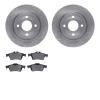 6502-99789 Brake Rotors w/5000 Advanced Brake Pads Kit, Fits Select Ford/Lincoln/Mercury/Mazda, Position: Rear - image 1