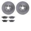 6502-99798 Brake Rotors w/5000 Advanced Brake Pads Kit, Fits Select Ford/Lincoln/Mercury/Mazda, Position: Front - image 1