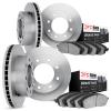 6504-48053 Brake Rotors w/5000 Advanced Brake Pads Kit, 2018-2020 GM, Position: Front and Rear - image 1