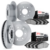6504-55094 Brake Rotors w/5000 Advanced Brake Pads Kit, 1997-2002 Ford/Lincoln/Mercury/Mazda, Position: Front and Rear - image 1