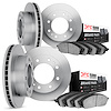 6504-55172 Brake Rotors w/5000 Advanced Brake Pads Kit, 2003-2007 Ford/Lincoln/Mercury/Mazda, Position: Front and Rear - image 1
