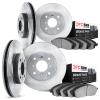 6504-56103 Brake Rotors w/5000 Advanced Brake Pads Kit, 1999-2000 Ford/Lincoln/Mercury/Mazda, Position: Front and Rear - image 1