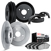 6504-63000 Brake Rotors w/5000 Advanced Brake Pads/Drums & Shoes Kit, 2005-2016 Smart, Position: Front and Rear - image 1
