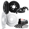 6504-72040 Brake Rotors w/5000 Advanced Brake Pads/Drums & Shoes Kit, 1995-1996 Multiple Makes/Models, Position: Front and Rear - image 1