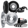 6504-74164 Brake Rotors w/5000 Advanced Brake Pads/Drums & Shoes Kit, 1973-1978 Audi/Volkswagen, Position: Front and Rear - image 1