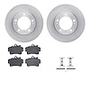 6512-02055 Brake Rotors w/5000 Advanced Brake Pads Kit with Hardware, 1997-2004 Porsche, Position: Front - image 1