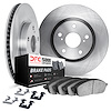 6512-02123 Brake Rotors w/5000 Advanced Brake Pads Kit with Hardware, 2019-2021 Porsche, Position: Front - image 1