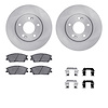 6512-03000 Brake Rotors w/5000 Advanced Brake Pads Kit with Hardware, Fits Select Kia/Hyundai/Genesis, Position: Front - image 1