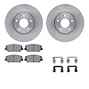 6512-03241 Brake Rotors w/5000 Advanced Brake Pads Kit with Hardware, 2014-2018 Kia/Hyundai/Genesis, Position: Front - image 1
