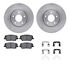 6512-03242 Brake Rotors w/5000 Advanced Brake Pads Kit with Hardware, 2014-2017 Kia/Hyundai/Genesis, Position: Front - image 1