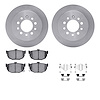6512-03279 Brake Rotors w/5000 Advanced Brake Pads Kit with Hardware, 2007-2008 Kia/Hyundai/Genesis, Position: Rear - image 1